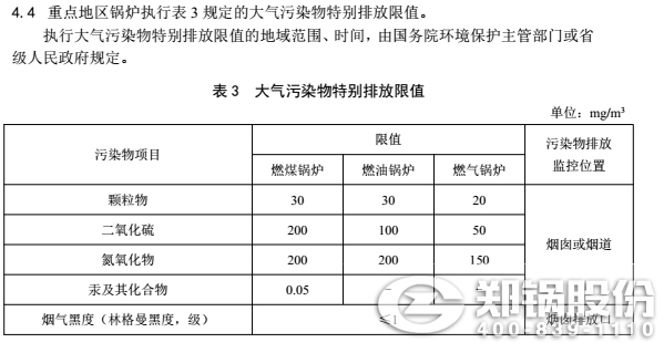 最新燃煤鍋爐大氣污染物排放標(biāo)準(zhǔn)